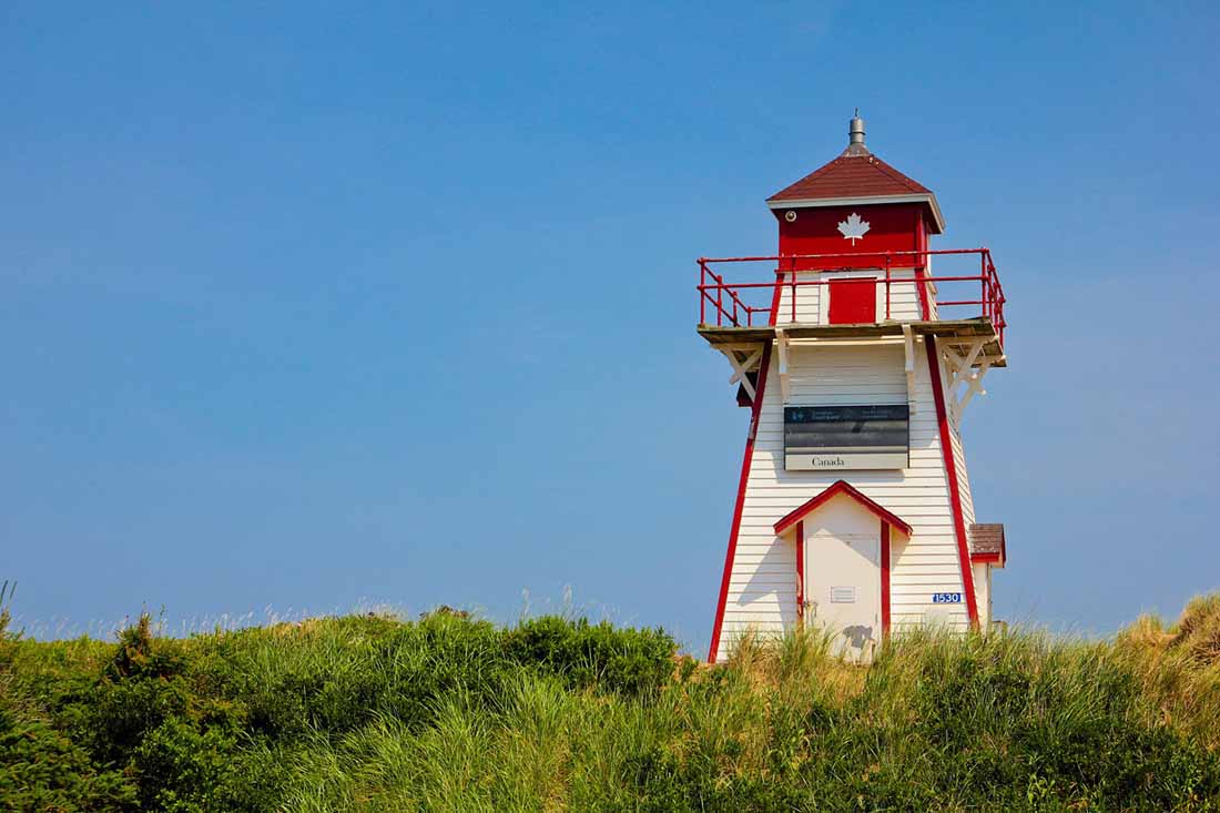 Along the northern shore of Prince Edward Island